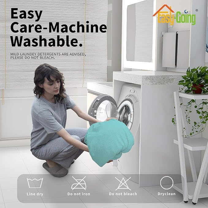 Easy-Going 8 Pieces Recliner Sofa Stretch Sofa Slipcover Sofa Cover Furniture Protector Couch Soft with Elastic Bottom Kids, Spandex Jacquard Fabric Small Checks Light Green