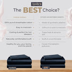 Tencel Sheets 3 Piece for Twin Size Bed - 100% Eucalyptus Lyocell Twin Sheets Set - Soft, Cooling & Breathable for Hot Sleepers - 16” Deep Pockets Hotel Quality Bedding Set - Black