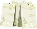 MYARO Sachets for Drawers and Closets, MYARO 12 Packs Gardenia & Cedar Scented Sachet Bags, Home Fragrance Perfume Smell Goods for House
