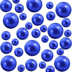 300Pcs Pearl Vase Filler, RoyalBlue No Hole Faux Pearl Beads for Centerpieces Vases, Candle Centerpieces, Wedding Birthday Party Home Decor 8/10/14/20mm