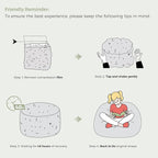 MAXYOYO Bean Bag Chair Bed for Kids, Convertible Bean Bag from Lazy Chair to Floor Bed, Fresh Floral Design Cover, Stuffed Floor Sofa Couch for Boys and Girls, High-Density Foam Filling, Green