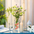 Orange Vase Filler | 150PCS Pearls Bead for Centerpieces Vases | 8/14/20 mm No Hole Beads, Fake Pearls for Wedding Birthday Theme Party Table Centerpieces Decor