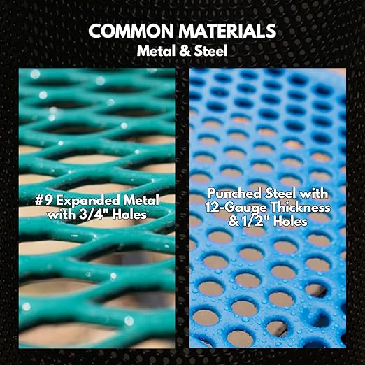 Coated Outdoor Furniture 32-Gallon Heavy-Duty Punched Steel Round Trash Receptacle, Commercial Outdoor Waste Bin with Liner & Dome Lid – Made in America (Textured Dark Green)