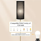 BoostArea Floor Lamps for Living Room with 9W Dimmable Led Bulb, 65in Industrial Floor Lamps, Black Classic Tall Lamp for Office, Gold Dimmable Standing Lamp for Bedroom/Kids Room