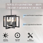 ANKYLHUA Black Nickel Chandelier,6-Lights Ceiling Light Fixture E12,Adjustable Hight Pendant Lights Kitchen Island,Chandeliers for Dining Room Bedroom,Entryway,Foyer