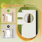 WLIVE 4 Drawer Dresser for Bedroom, White Tall Dresser, Modern Wood Dressers with Sturdy Metal Handle, Small Chest of Drawers for Living Room, Hallway