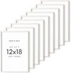 HAUS AND HUES Standalone White Oak Frames Set of 9-12x18