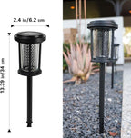 EcoGreen Outdoor Pathway Solar Light, 4pcs Pack,Garden Patio Balcony Walk Way Lights, Aluminum Leg, 5000K Daylight, IP65 Waterproof, 2.44*13.4in