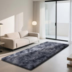 Soft Runner Rugs for Bedroom, Mottling Dark Grey 2x8 Runners for Hallways Fluffy Rug Carpet, Bedside Rug for Living Room Bedroom Kids Room Home Decor