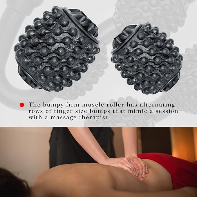 Cellulite Massage Tool Deep Fascia Massager & Dimpled Skin Remover for Legs - Anti-Cellulite Roller Tech with Lymphatic Drainage, Smooth Skin & Pain Relief for Thighs & Buttocks Sculpting