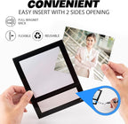 Magnetic Picture Frame 4X4 with ID Identification Tags-Name,Square Magnet Photo Pockets,For Employee Recognition Wall (With signature area),Thoughtful Gift for Friend's Lockers-10 Packs