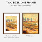 Homeforia 12x16 Picture Frame Brown, High End Dark Oak 12x16 Walnut Wood Poster Frame with Mat 9x12 Print, 12 x 16 Wooden Frame Matted to 9 x 12 Photo, 16x12 Frames, Tempered Glass, Wall Kit, Set of 1