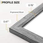 Vittanly 15 Pack Picture Frames Collage Wall Decor for Mounting or Tabletop Display, Gallery Frame Set for Family, Multi Sizes Including 3pcs 8x10, 6pcs 5x7, 6pcs 4x6, Grey