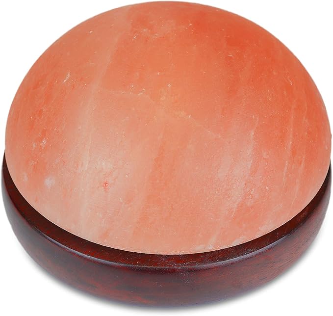 Himalayan Secrets® Salt Dome Lamp | for Warming Up Hands and Feet (9" Diameter)