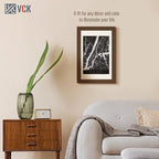 VCK 11x17 Picture Frame 3 Pack, Brown Wood Poster Frame with Exclusive Wood Grain, Wall Mounting Hanging