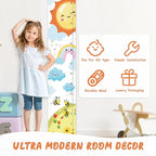 Personalized Name Growth Chart for Wall, Sun Rainbow Height Chart for Kids, No-Drill Growth Chart for Wall, Perfect as Kids Room Decor & Thoughtful Birthday Gift for Boys and Girls