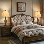 29.5" H Touch Traditional Table Lamp Set of 2,Vintage Bedside Nightstand Lamps with Dual USB and Night Light, 3-Color Hollow Out Leafwork Bronze Gold Finish Desk Lamps for Living Room,Bedroom