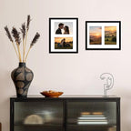 FIXSMITH 8x10 Picture Frames Collage Wall Decor, Display 2 Pcs 4x6 Photos with Mat or 1 Pack 8x10 Picture without Mat, 4x6 Photo Frames Collage for Tabletop or Wall Display, 2 Pack