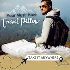 Royal Therapy Travel Memory Foam Pillow, Neck Pillow Bamboo Adjustable Side Sleeper Pillow (Travel 18 x 12 x 5)