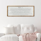 ZZJJHYWGQ Bible Verse Wall Decor Psalm 91 Wall Art 32"×12" Scripture Print Sign for Living Room Home Religious Prayer Room Family Christian Inspirational Quotes Catholic Wall Hanging (Wood)