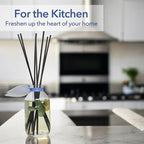 LOVSPA Reed Diffuser Set, English Garden Scented Oil Diffuser with Sticks, Home Fragrance Accessories for Bathroom Shelf Decor, Aroma Diffusers for Home or Office Desk, USA Made