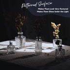 16 Pack Glass Bud Vases for Centerpieces - Bulk Small Flower Vases Set of 16, Mini Vintage Vases, 4 Styles for Party, Wedding Decorations, Baby Shower, Home Table Flower Décor (Clear)