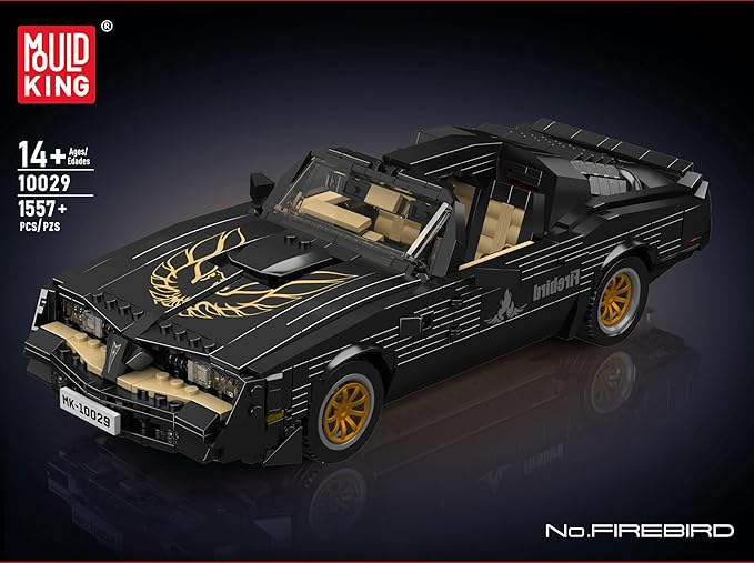 Mould King Classic Supercar Building Set, MOC Sport Car Building Blocks Set, Home Decoration Model Car Kit, Collectible Construction Toys Gift for Teen Adults(1557 PCS)