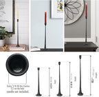 Iron Taper Candle Holder - Decorative Candle Stand - Candlestick Holder for Wedding, Dinning, Party, Set 3