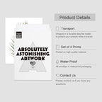 SIGNWIN Poster Bathroom Decor, Wall Art Room Decor Multicolor for Living Room, Bedroom, Office Green Pastel Banana Palm Monstera Leaf Nature Wilderness Plant Art Floral Botanical - 12"x16"x4