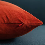 26x26 Fall Euro Pillow Covers : 2 Pack Cozy Soft Velvet Oversized Couch Pillow Shams, Square Throw Pillow Cases for Living Room Sofa, Burnt Orange