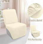 Arfntevss Sectional Recliner Couch Covers Velvet Corner Sectional Sofa Cover for Reclining Couch Stretch Soft L Shape Recliner Slipcover Washable Additional Seat Protector (1 Seat Cover, Beige)