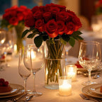 4 Pack Glass Cylinder Vases, 4,6,8,10 Inch Tall Clear Flowers Vases for Centerpieces, Floating Candles Vase,Hurricane Glass Candle Holders Vase for Wedding Home Tables Decor