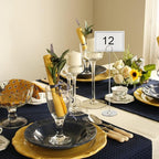 Tosnail 12 Pack 12" Tall Stainless Steel Table Number Holder Table Card Holder Table Number Stand Place Card Holder Table Photo Holders