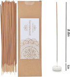Sandalwood Incense Sticks, 120pcs Natural Sandalwood and Handmade Incense Sticks, Charcoal Free and 45 Minute Burn Time for Home Fragrance, Meditation, Yoga, Spiritual Healing