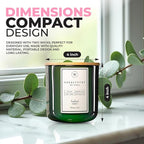 Waxily Eucalyptus Scented Soy Candle | Non-Toxic, Phthalate-Free Essential Oil Candle | Aromatherapy, Luxury Gift, Clean Burning, Stress Relief, Spa, Vegan, Eco Friendly Home | 12oz