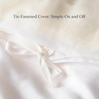 CUDDLE DREAMS Silk Filled Comforter for All Season, Detachable Tencel Duvet Cover for Easy Care, Naturally Breathable (White, Twin)