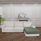 Easy-Going Sectional Couch Covers for Dogs L Shape Sofa Cover Reversible Sofa Slipcover Chaise Lounge Cover Furniture Protector Cover for Pets Dog Cat (42 x 52 inches, Greyish Green/Greyish Green)