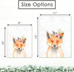 DREAM BIG PRINTABLES Woodland Animals Nursery Wall Art Prints (Set of 6) - Unframed - 11x14s | Farmhouse Boho Art - Great Baby Shower Gift - Unisex for Boys and Girls - Kids Bedroom Wall Art