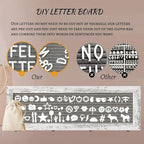 Picture Frames Collage Wall Decor Hanging Photo Display, Birthday Gifts for Mom Grandma Teen Girl, Felt Letter Board with 270 Letters and 30 Clips, Unique DIY Collage Picture Frames for Mothers Day