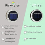 ZNYCYE Mason Jar Solar Lights for Outside, 12 Pack 30LED Fairy Firefly Lights Mason Jar Solar Lids Outdoor Waterproof String Lights with Hangers(NO Jars) for Patio Garden Yard Lawn Decor(6 Colors)