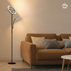 Floor Lamps for Living Room, Upgraded 2-in-1 Dimmable Standing Lamp 3000-6500K, 29W Rotatable Floor Reading Light, Remote and Touch Control Uplighter Floor Lamp for Living Room Bedroom Office
