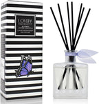LOVSPA Reed Diffuser Set, DE-Stress Lavender Eucalyptus Scented Oil Diffuser with Sticks, Home Fragrance Accessories for Bathroom Shelf Decor, Aroma Diffusers for Home or Office Desk, USA Made
