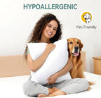 22x22 Pillow Inserts Set of 2, Throw Pillow Inserts with Down Alternative Set Square Decorative Throw Pillows for Couch Bed Sofa (1, 22x22 Inch,Pack of 2)