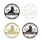 Personalized Wedding Gifts | Custom Metal Signs| Couples Gift for Her | Wedding Date Sign | Engagement Gift | Anniversary Gift | Bridal Shower Gift | Wedding Anniversary Gift | Metal Art