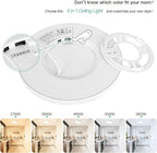 Brightever 9 Inch Flush Mount LED Ceiling Light Fixture, 5-in-1 CCT 2700K/3000K/4000K/5000K/6500K Selectable, 180W Equivalent, 2200LM Super Slim 18W LED Ceiling Lights for Living Room, Porch, 4 Packs