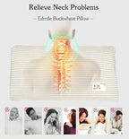 Adjustable Firmness Buckwheat Pillow, Neck Support Buckwheat Pillows for Sleeping with Buckwheat Hulls and Cotton Cover for Back Side Sleepers, as Meditation Cushion, Khaki 20"X12"