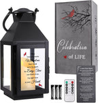 Memorial Lantern, Sympathy Gifts for Loss of Mom/Dad/Loved One, Bereavement Gifts, in Memory of Loved One Lantern,Celebration of Life, Memorial Gifts, Funeral Lantern,When Tomorrow Starts Without me