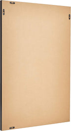 Amazon Basics Rectangular Wall Mount Mirror 24" x 36", Peaked Trim, Black