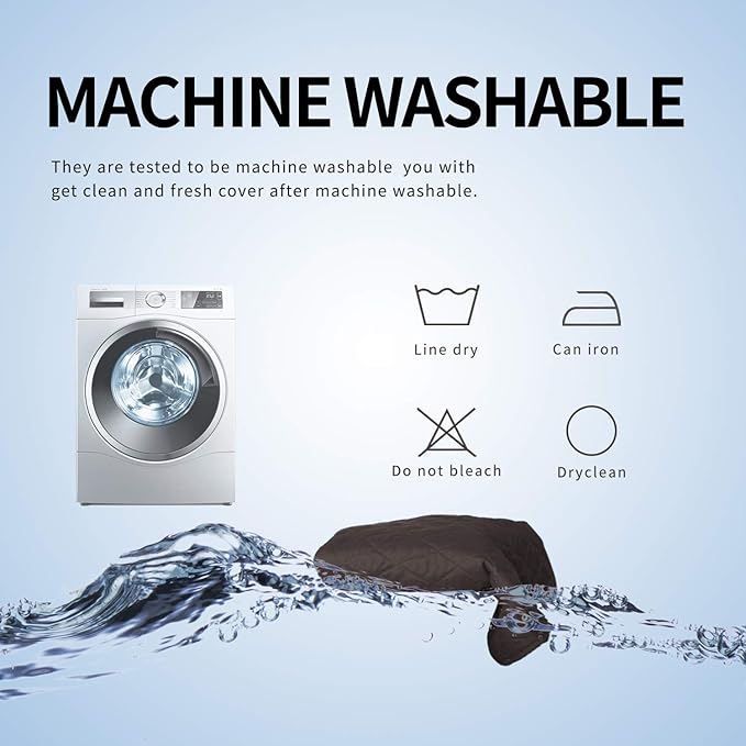 Easy-Going L Shape Sofa Slipcover - Reversible Sofa Cover for Pets & Furniture Protection (Large, Chocolate/Chocolate)