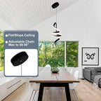 3000-6000K Dimmable Modern Pendant Light,Black LED Pendant Light for Kitchen Island Fixtures Chandeliers for Dining Room Hanging Lights, 1 Pack